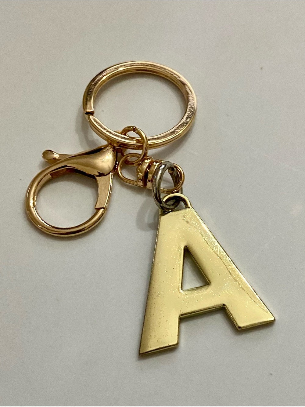 Stunning, 2-Way Gold “A” Monogram Handbag Charm -Key Chain